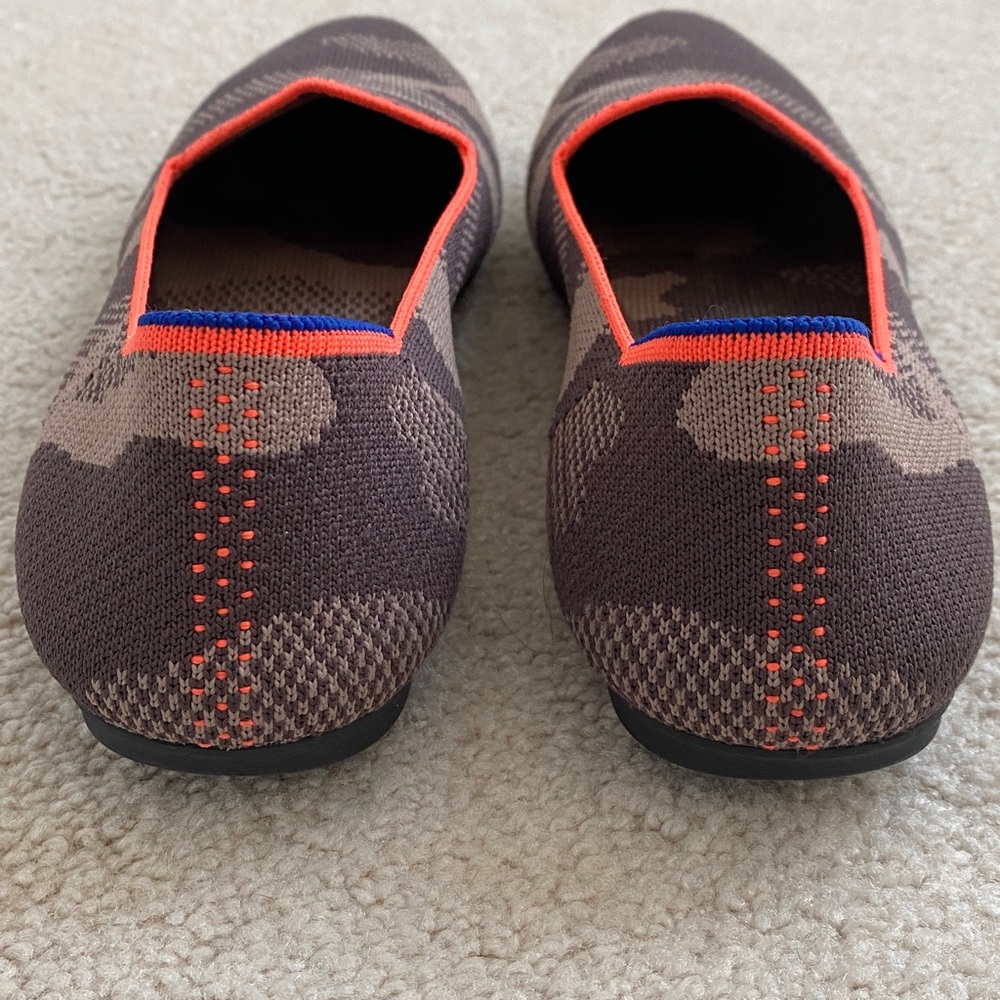 Rothy's Brown and Tan Camouflage Flats, Like New - Picture 4 of 13